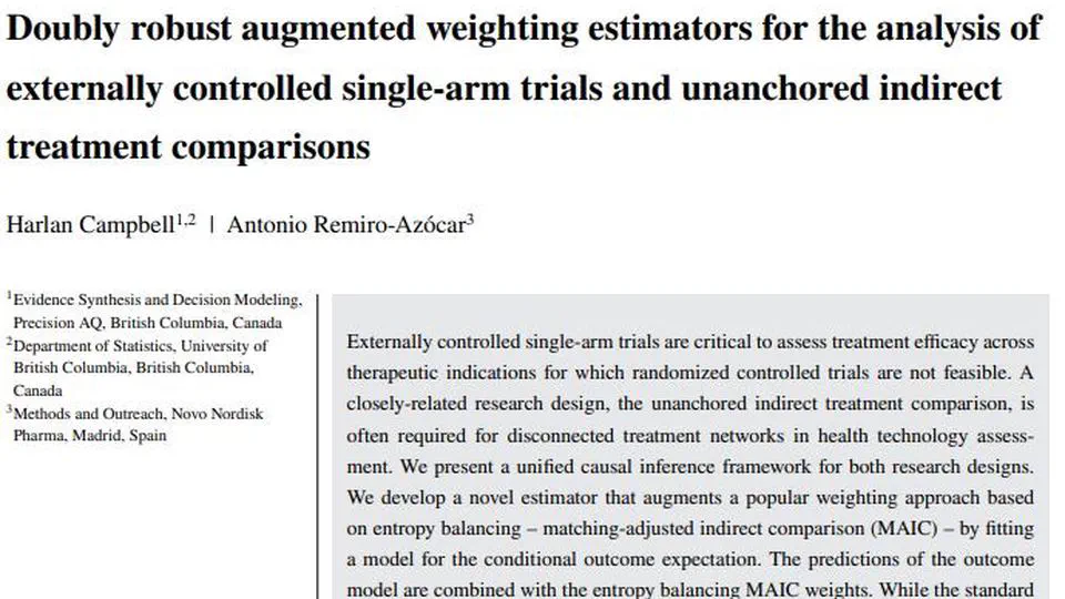 Doubly robust augmented weighting estimators for the analysis of externally controlled single-arm trials and unanchored indirect treatment comparisons